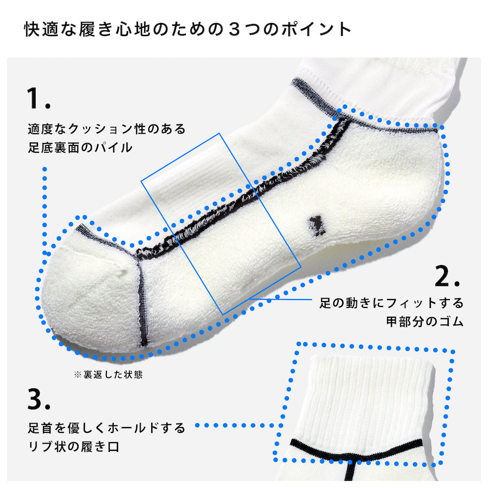 アンクルソックス  3足ギフトボックス(手提げ付き)   全2色