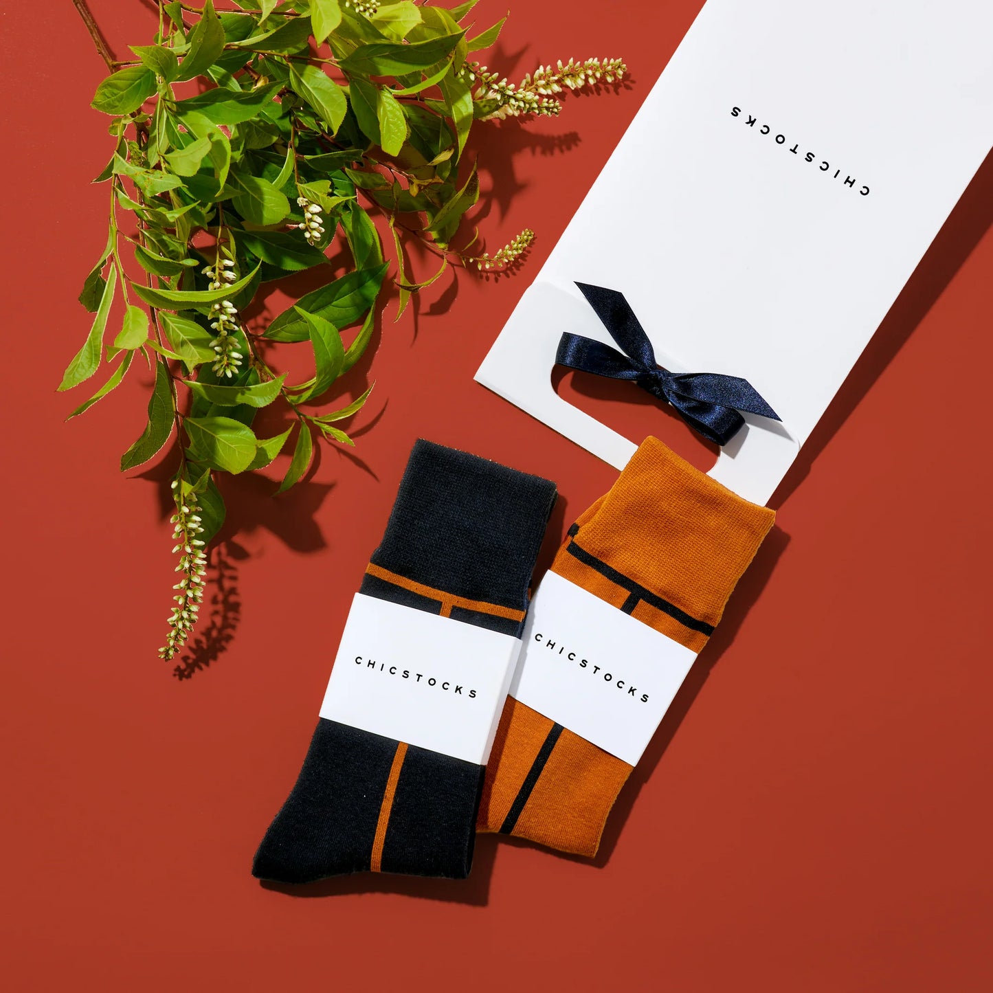 ラインソックス 2足ギフトバッグ 全8色