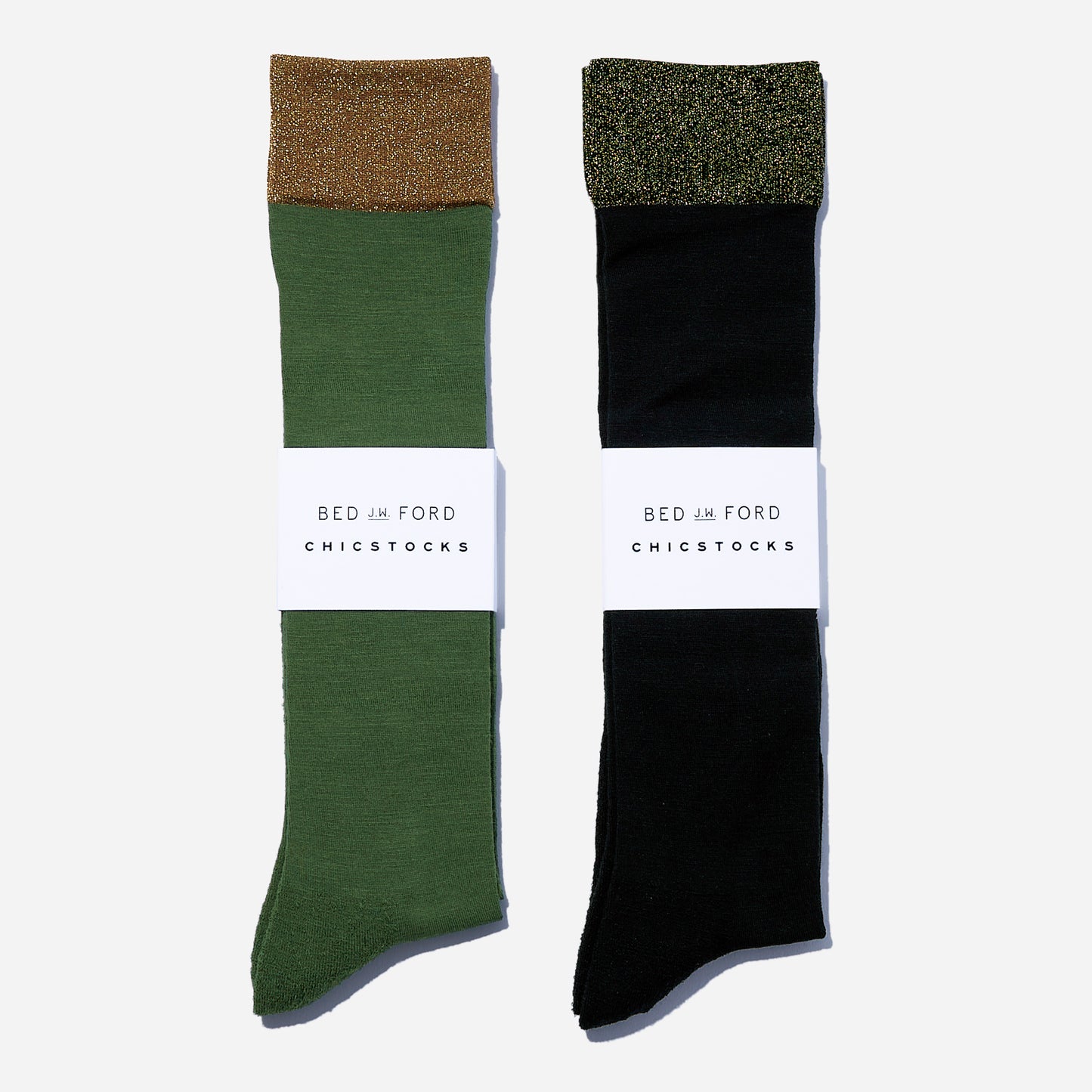 BED j.w. FORD×CHICSTOCKS グリッターソックス 全3色/26-28cm