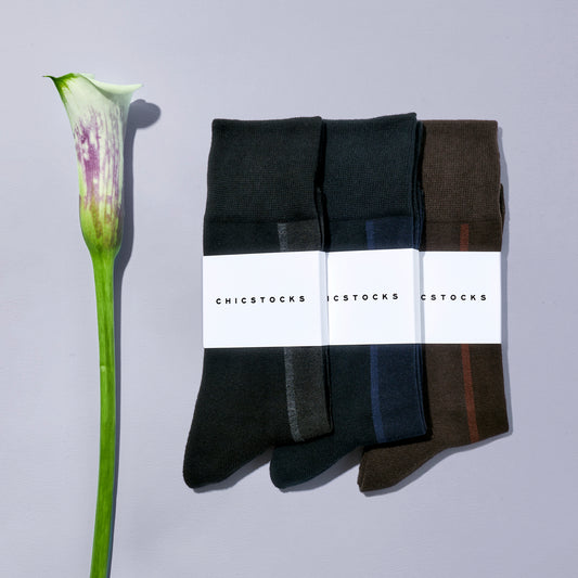 BARNEYS NEWYORK別注 センターライン ソックス 全3色/26-28cm