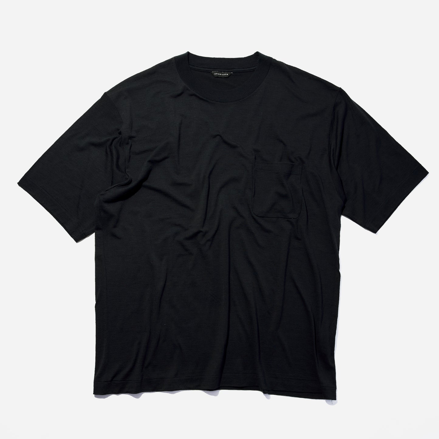 メリノウール100% クルーネック半袖Tシャツ 全2色
