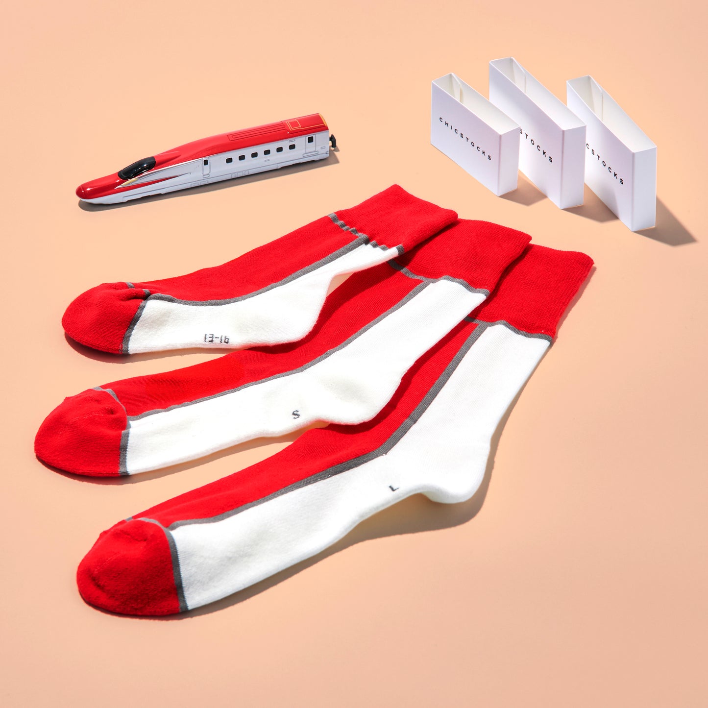 はやぶさ こまち かがやき ラインソックス 全3色/S-L・キッズ