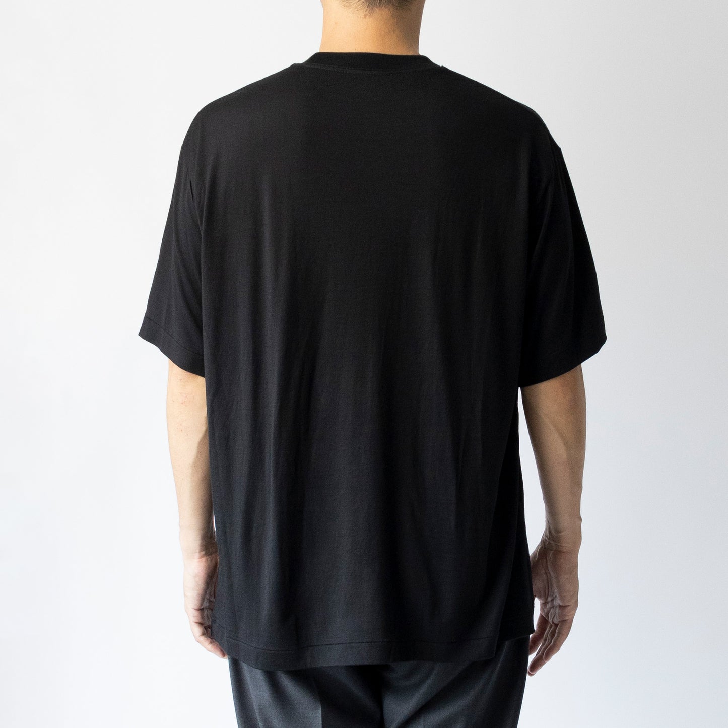Ameriyas メリノウール100% クルーネック半袖Tシャツ 全2色