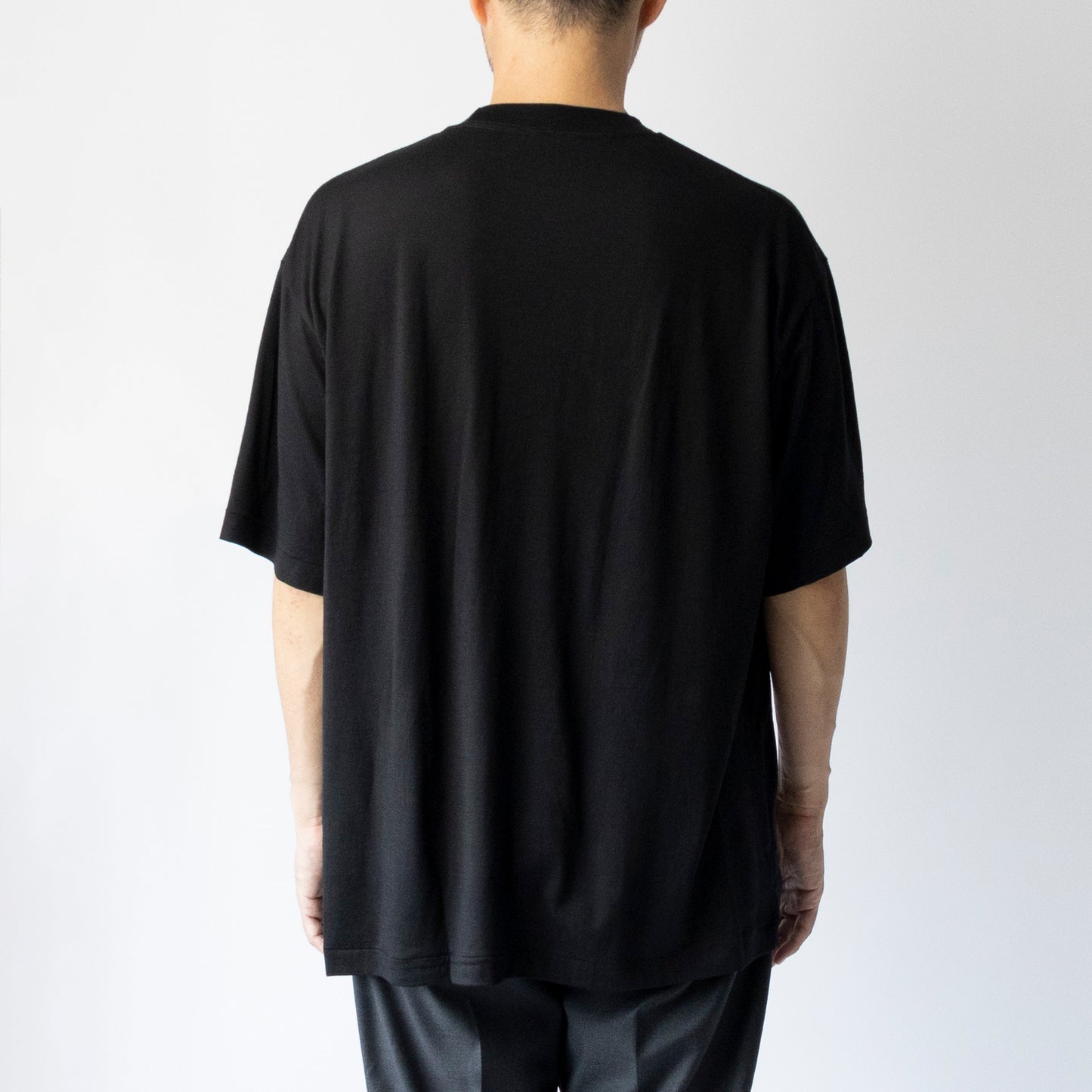 Ameriyas メリノウール100% クルーネック半袖Tシャツ 全2色