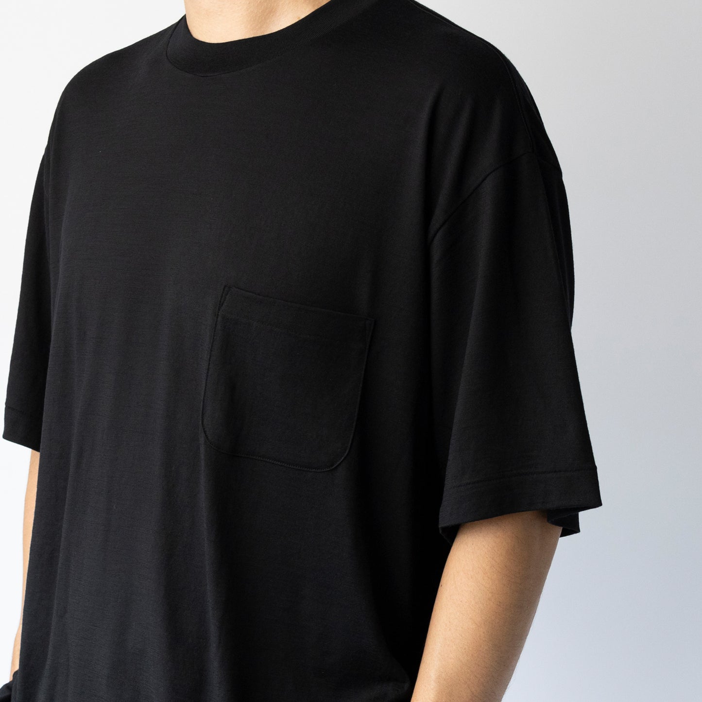 Ameriyas メリノウール100% クルーネック半袖Tシャツ 全2色