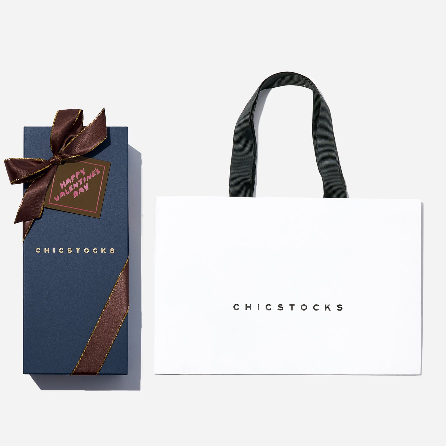 【バレンタイン】 ラインソックス 3足ギフトボックス(手提げ付き) 全7色