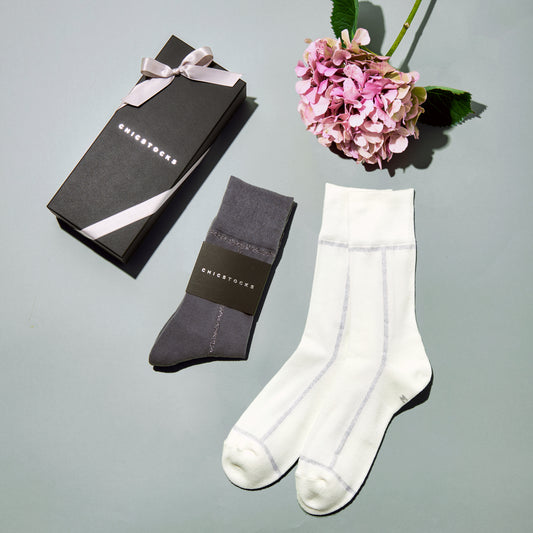 ライン ラメソックス  2足ギフトボックス(手提げ付き)  全3色