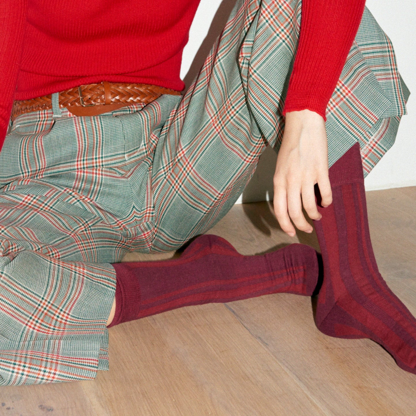 ランダムストライプ 2足ギフトバッグ 全2色