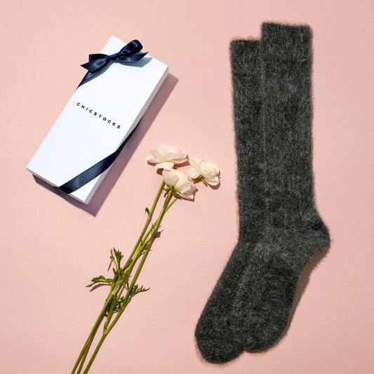 モヘヤリブソックス  1足ギフトボックス(手提げ付き)  全3色