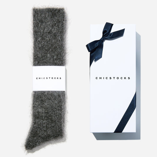 モヘヤリブソックス  1足ギフトボックス(手提げ付き)  全3色