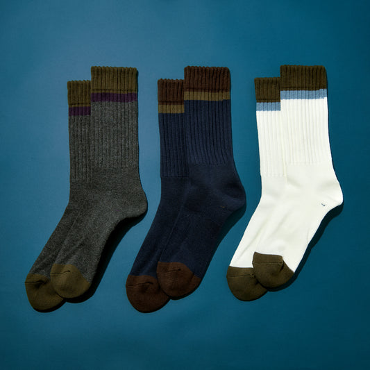 リブパイルソックス 全3色