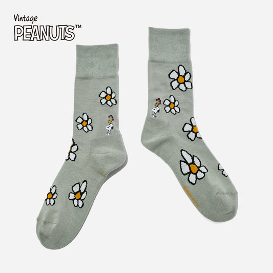 SNOOPY×CHICSTOCKS  フラワー  全3色/22-24cm・24-26cm