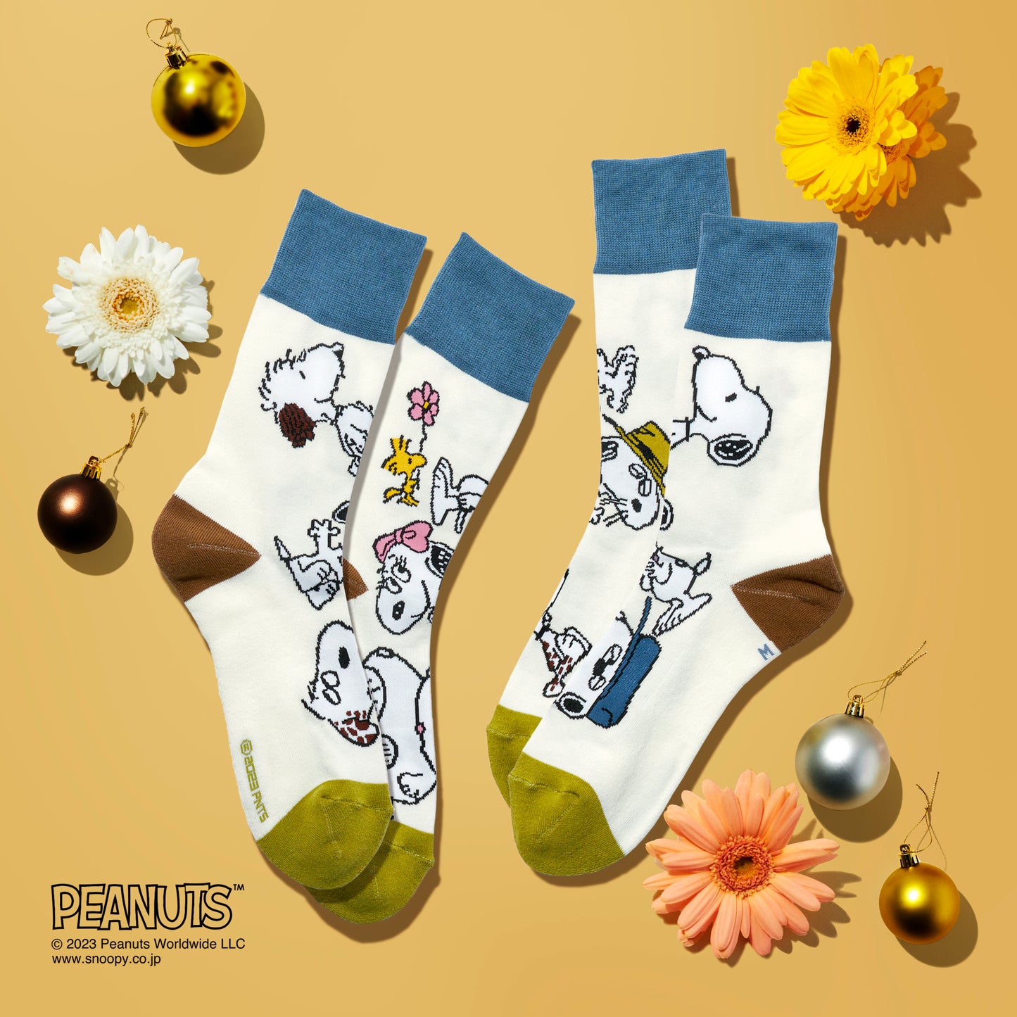 SNOOPY×CHICSTOCKS スヌーピー きょうだい