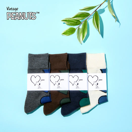 SNOOPY×CHICSTOCKS  ハート  全4色