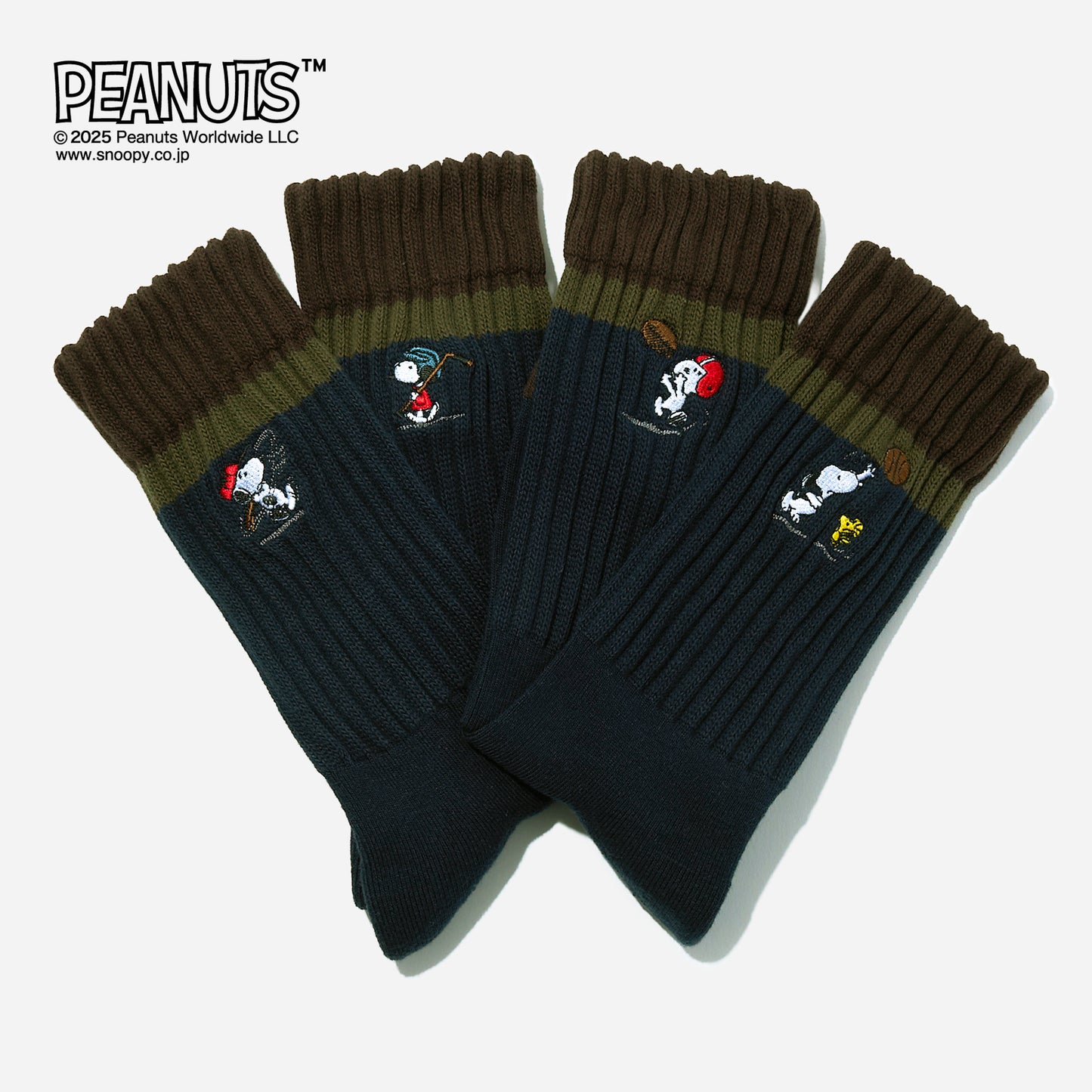 SNOOPY×CHICSTOCKS  スヌーピー スポーツ  全3色  11月1日(土)発売