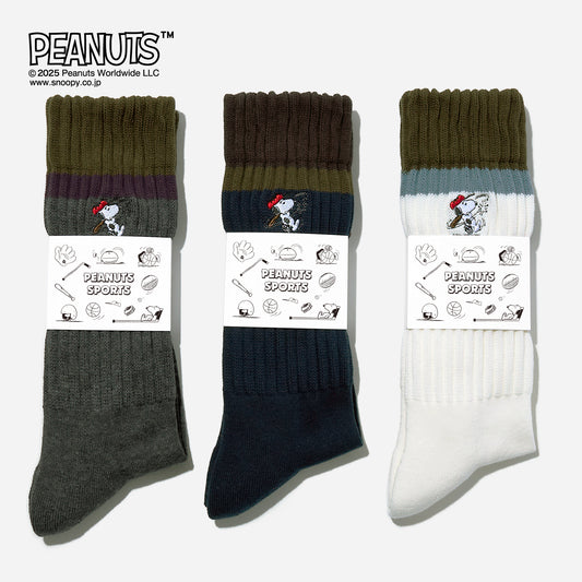 SNOOPY×CHICSTOCKS  スヌーピー スポーツ  全3色  11月1日(土)発売