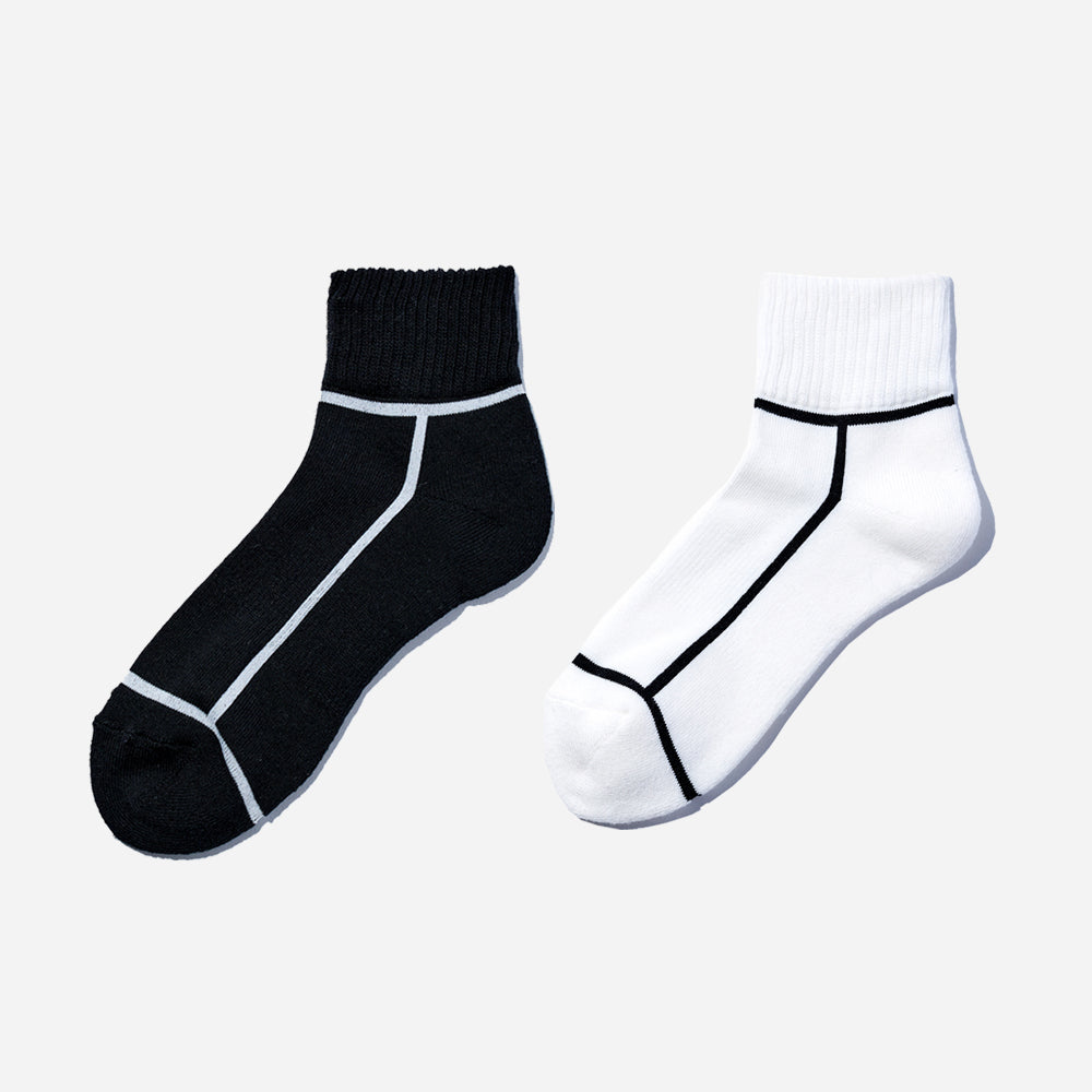 【父の日】 アンクルソックス 2足ギフトセット 全6色/24-26cm・26-28cm