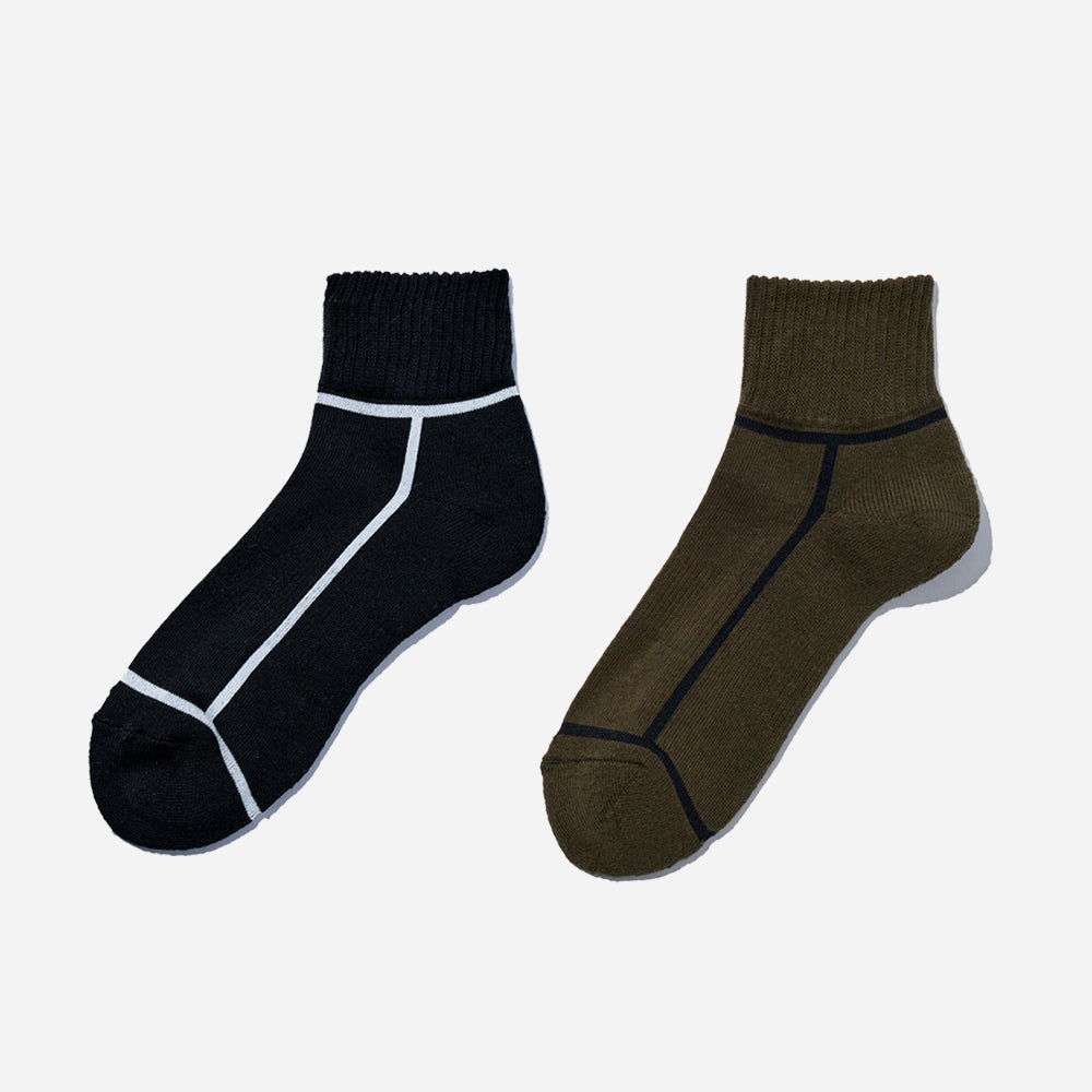 【父の日】 アンクルソックス 2足ギフトセット 全6色/24-26cm・26-28cm