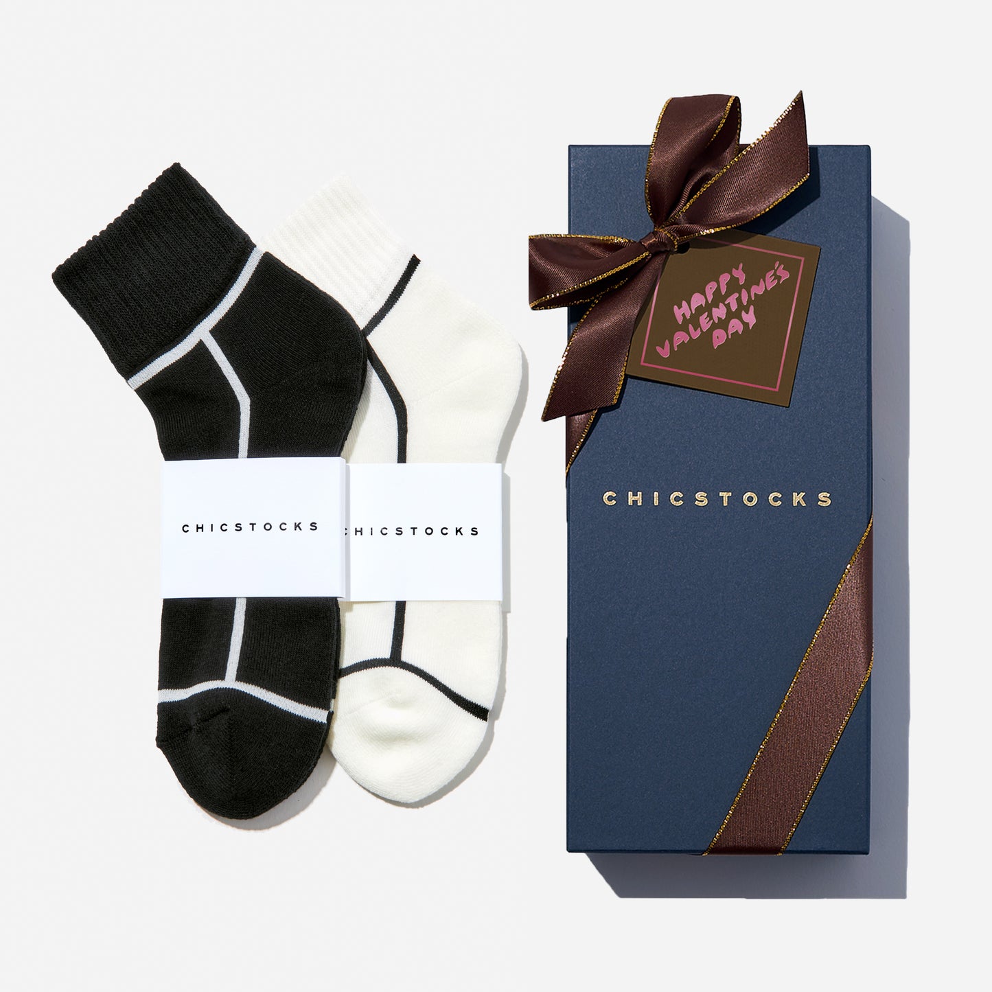 【バレンタイン】 アンクルソックス 2足ギフトセット 全7色