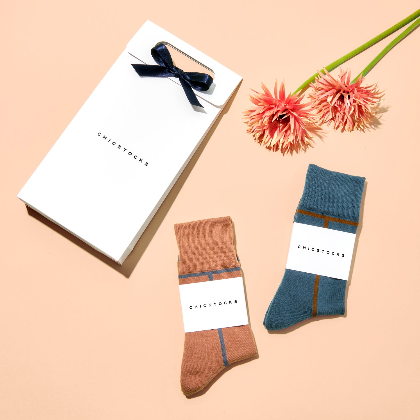 ラインソックス 2足ギフトバッグ 全8色