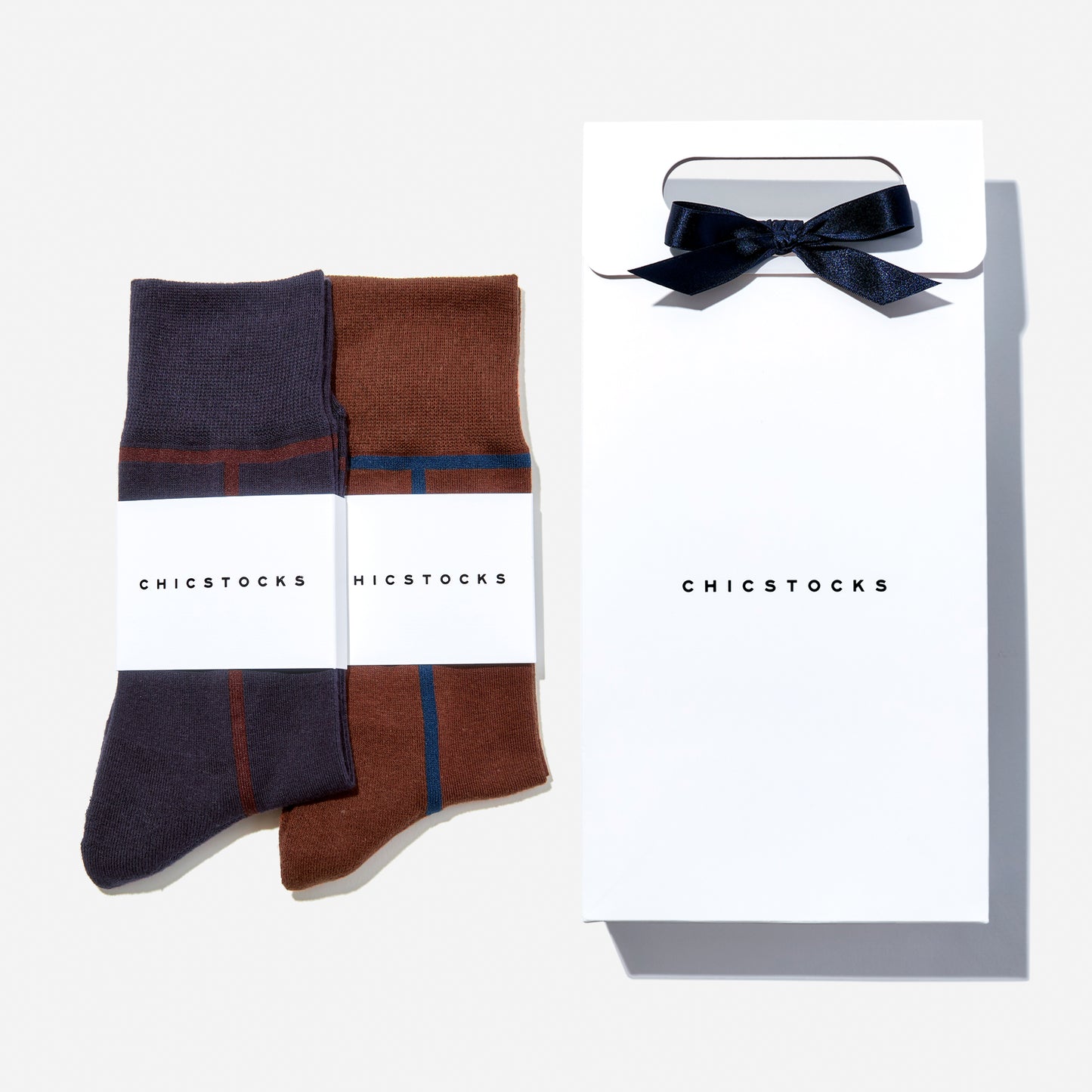 ラインソックス 2足ギフトバッグ 全8色