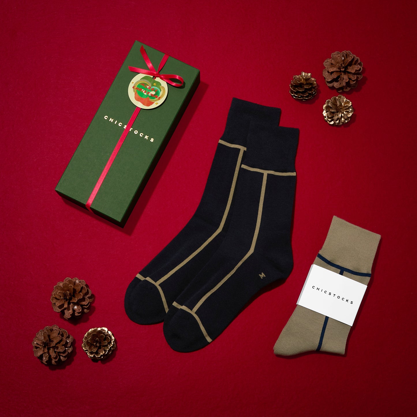 【クリスマス】 2足ギフトセット 全9色