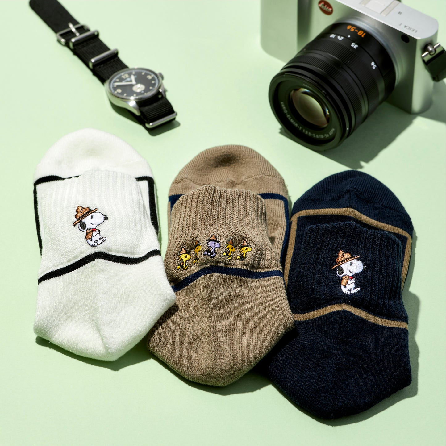SNOOPY×CHICSTOCKS ビーグル・スカウト 全3色