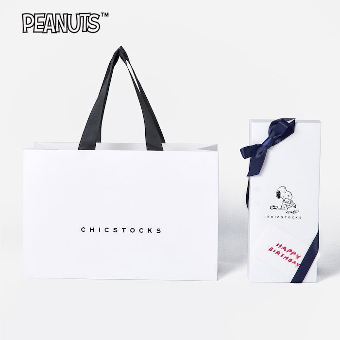SNOOPY ギフトボックス(手提げ付き) 3足まで対応