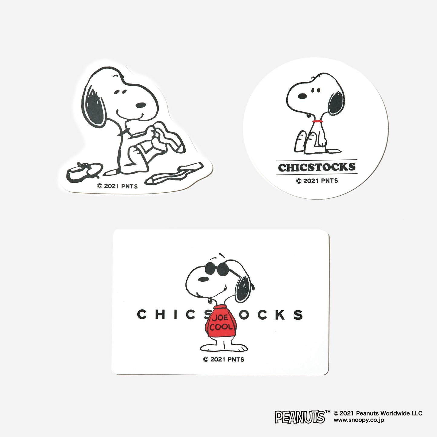 SNOOPY×CHICSTOCKS  ステッカーセット