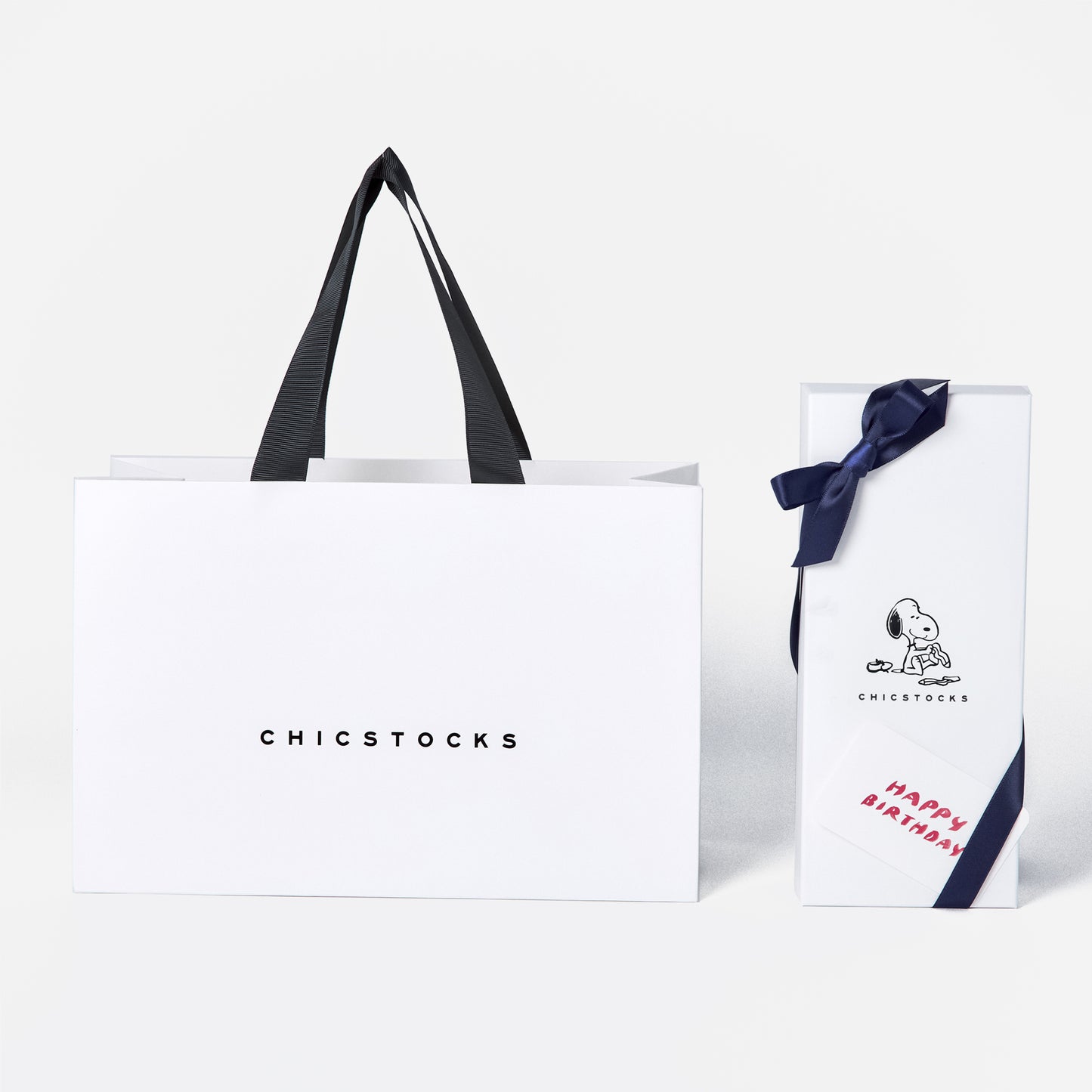 SNOOPY×CHICSTOCKS 2足ギフトボックス 全8種類