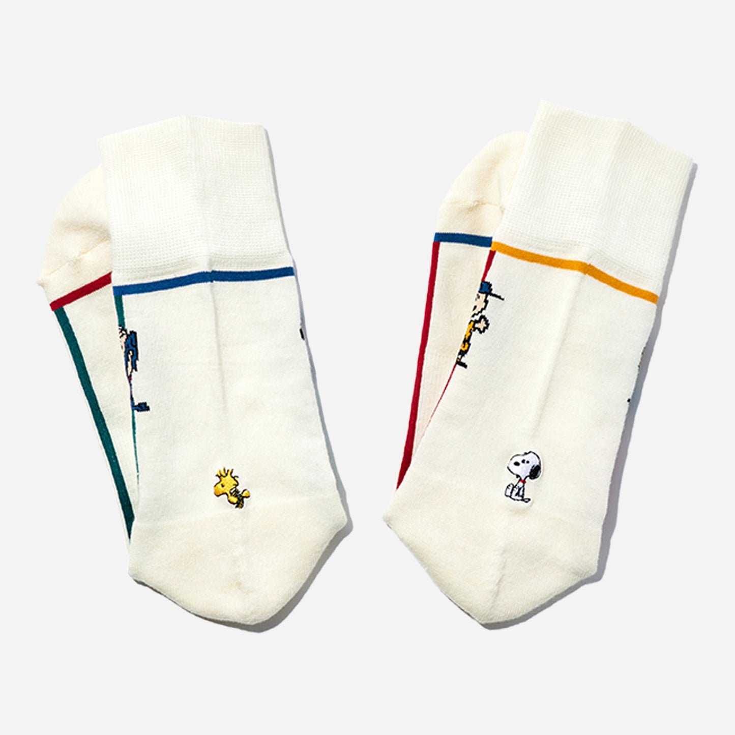SNOOPY×CHICSTOCKS ピーナッツギャング マルチカラー