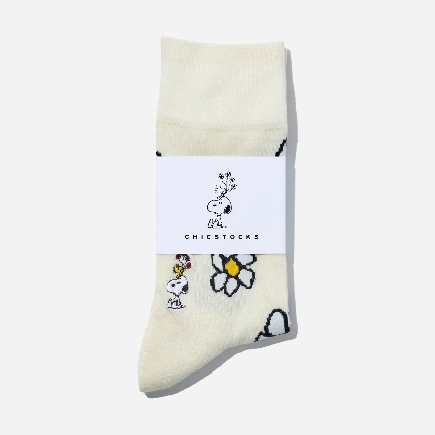 SNOOPY×CHICSTOCKS フラワー 全3色