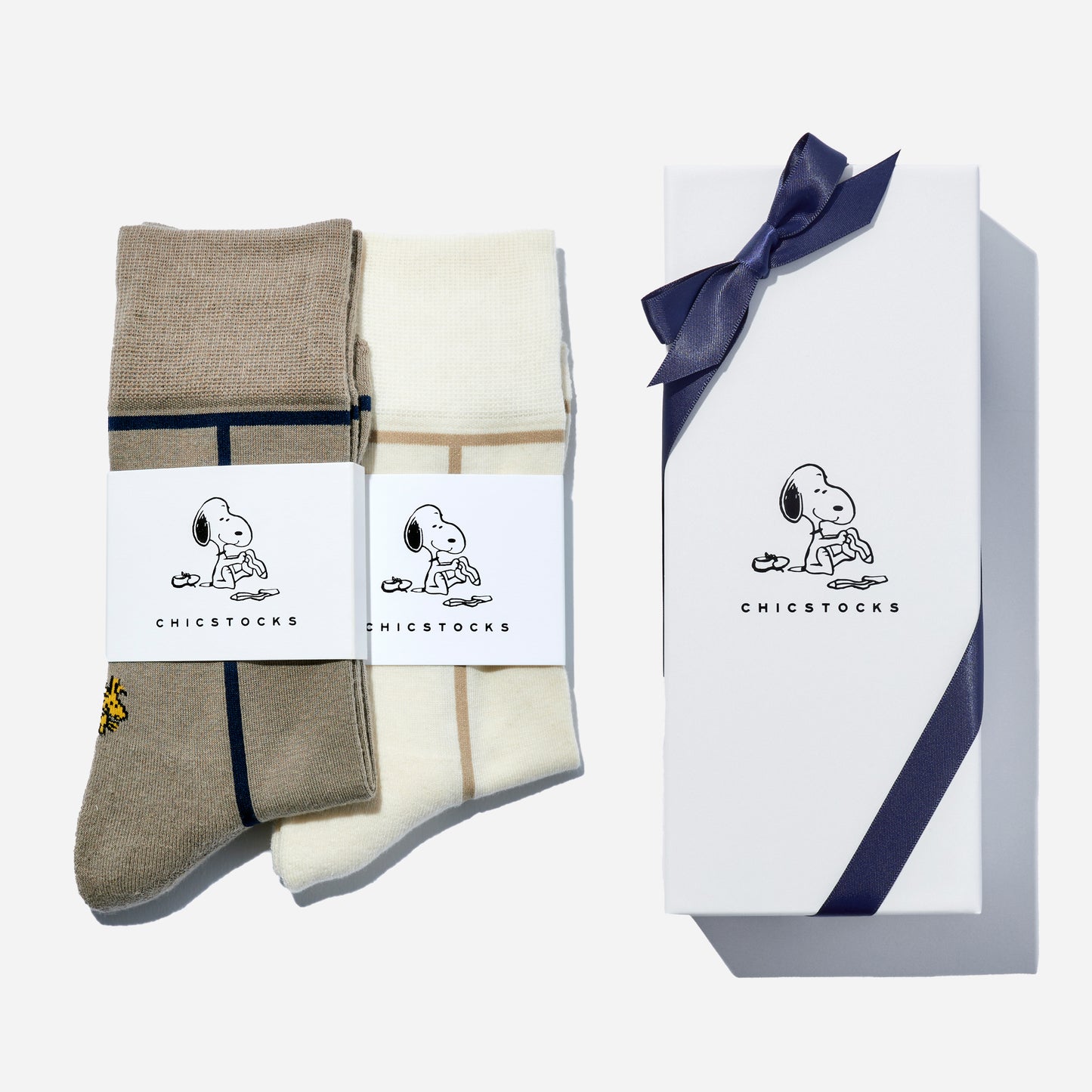 SNOOPY×CHICSTOCKS  2足ギフトボックス   全8種類