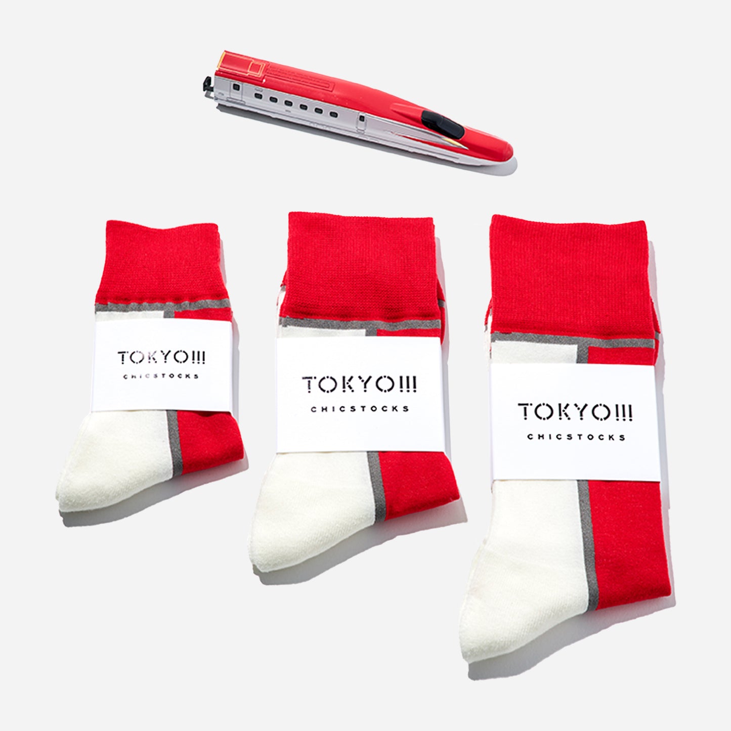 TOKYO!!!×CHICSTOCKS ラインソックス キッズ 全3色/13-16cm
