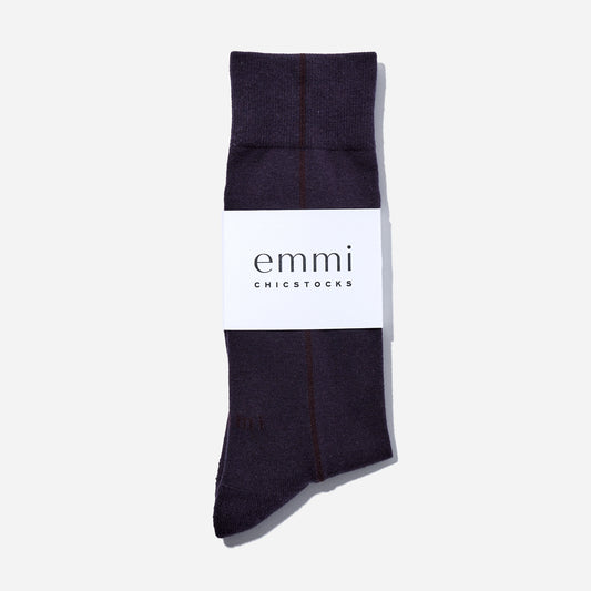 emmi×CHICSTOCKS ラインソックス パープル/22.5-24.5cm