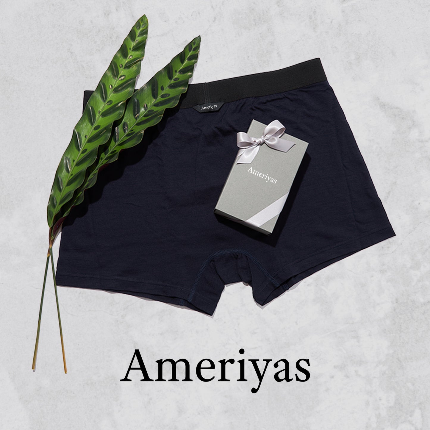 Ameriyas  メリノウール100%  ボクサーブリーフ  全2色
