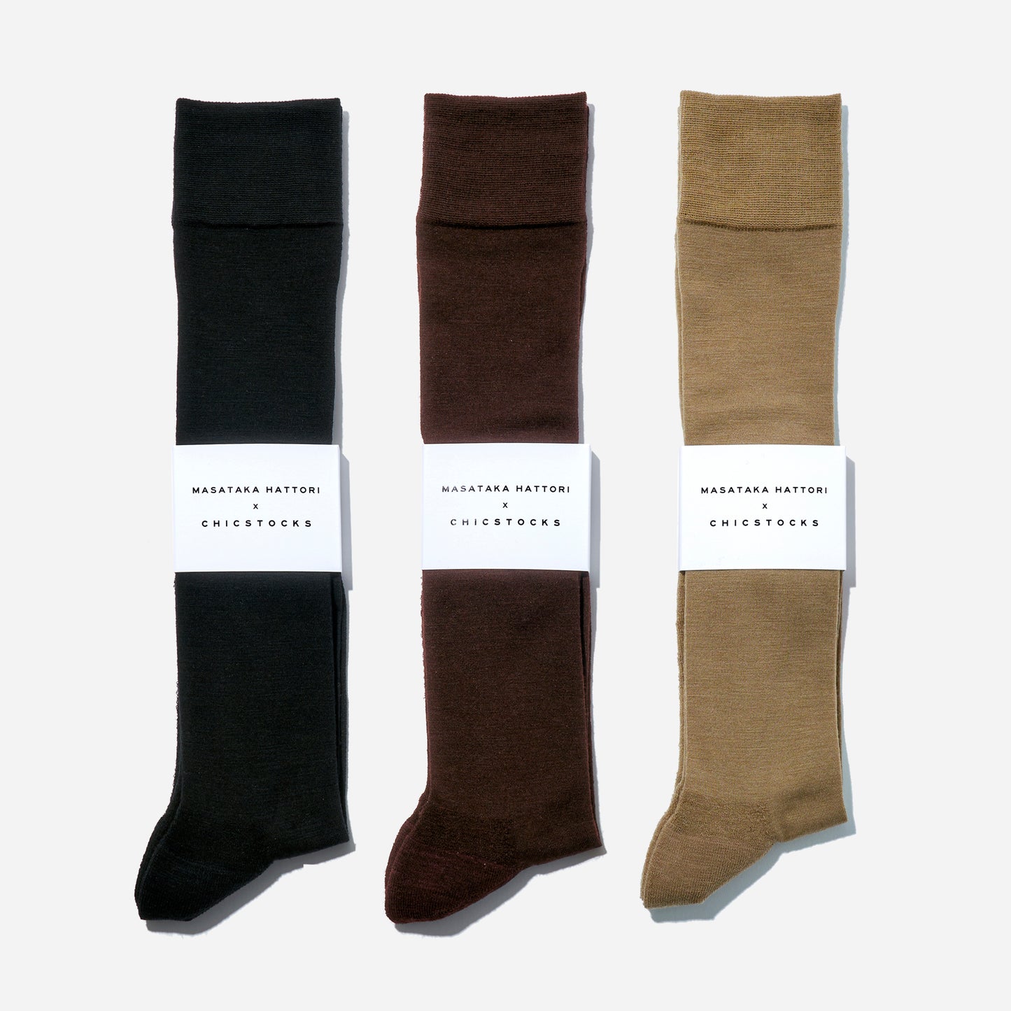 MASATAKA HATTORI  ×CHICSTOCKS  ロングホーズソックス  全３色