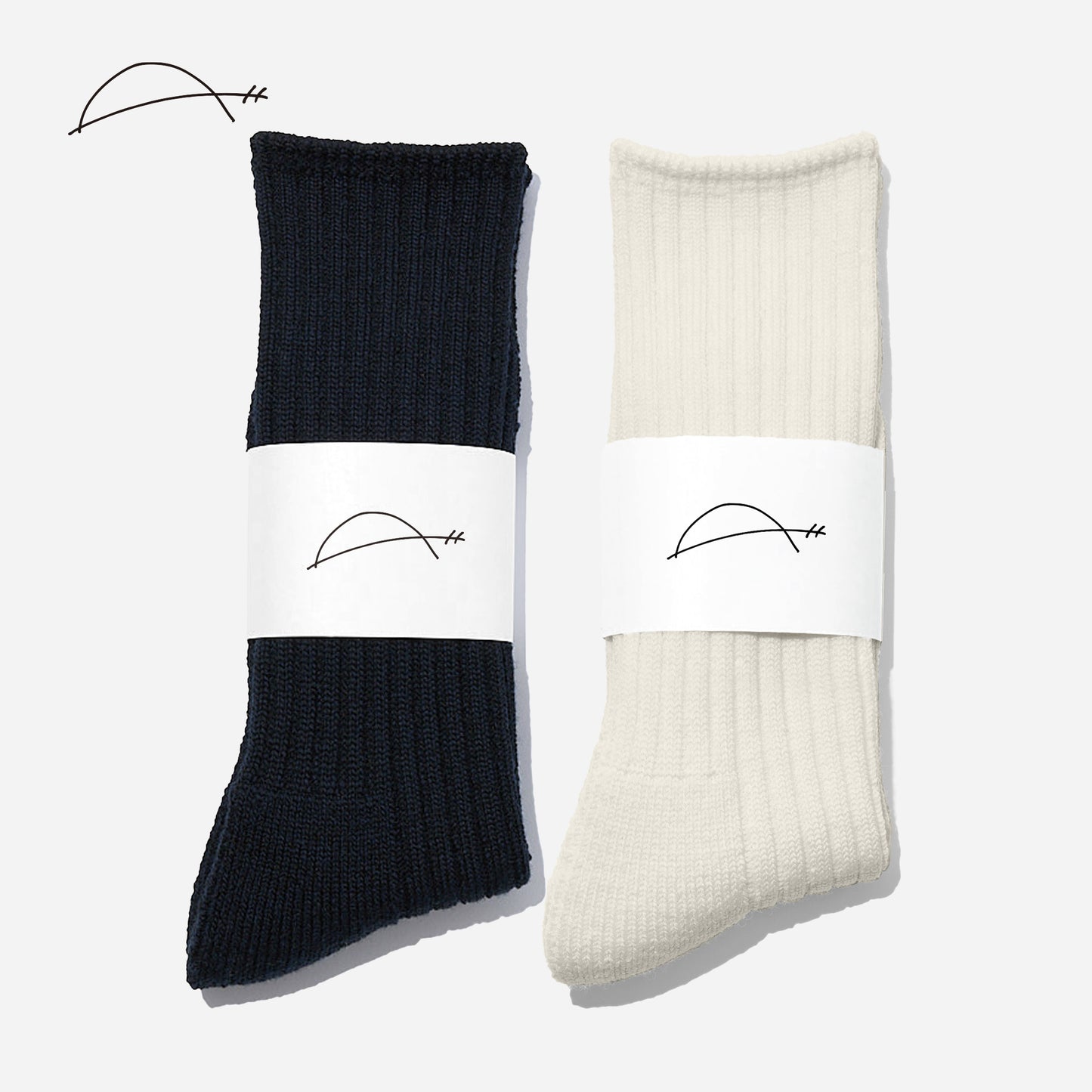 A.H×CHICSTOCKS  ウールリブソックス  全2色