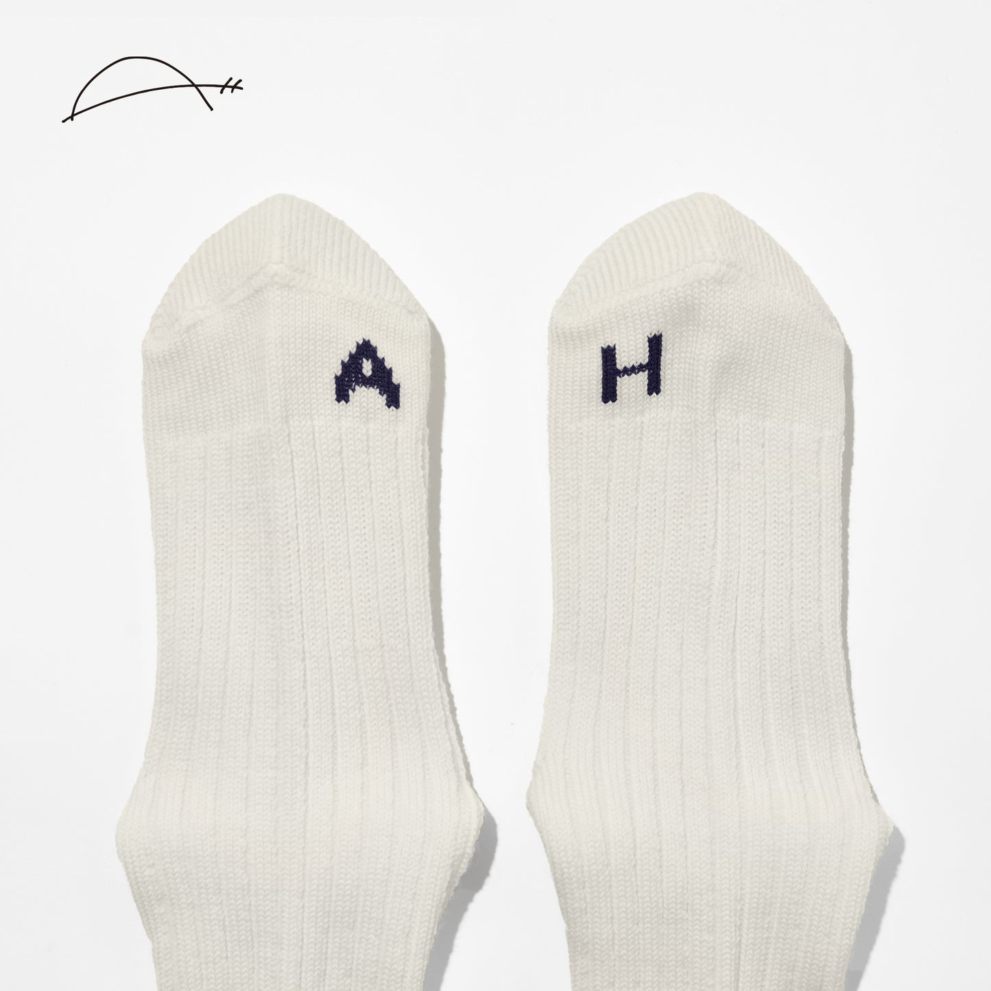 A.H×CHICSTOCKS  ウールリブソックス  全2色