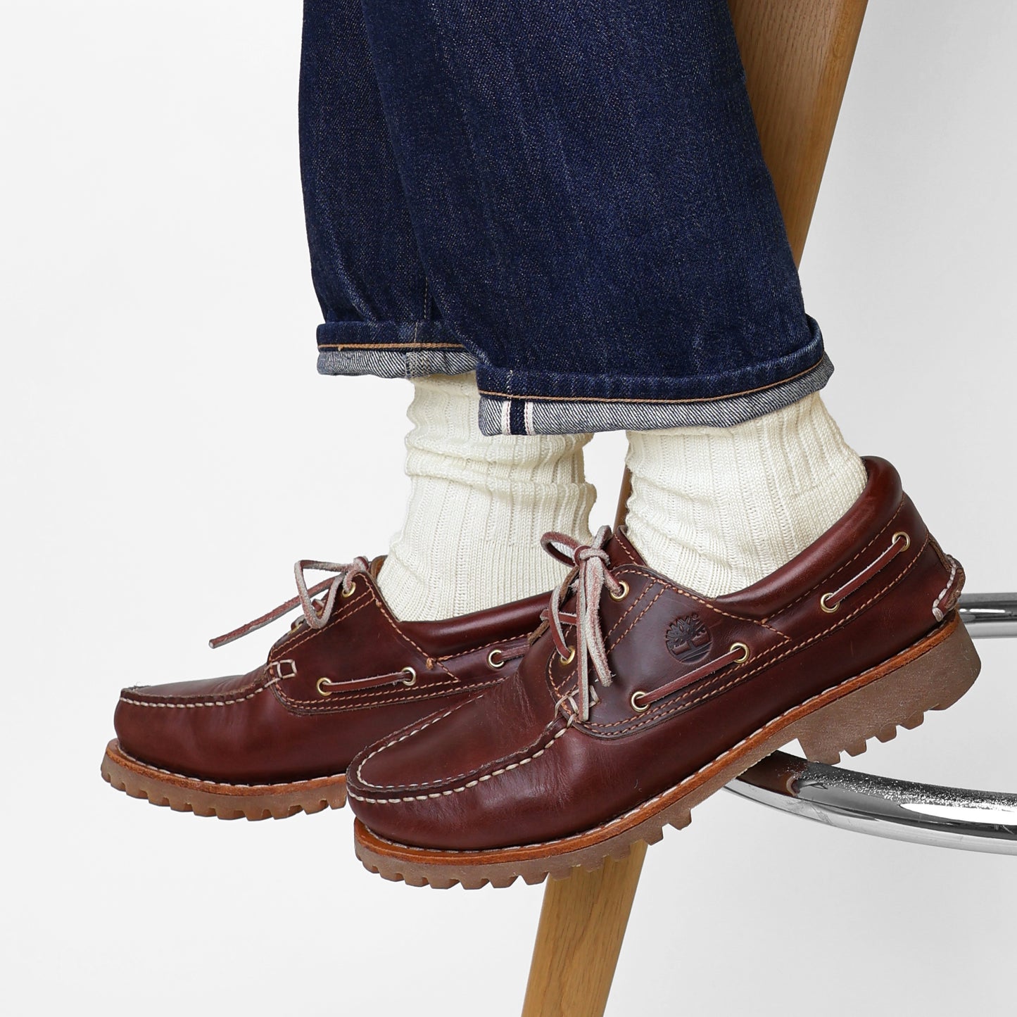 A.H×CHICSTOCKS  ウールリブソックス  全2色