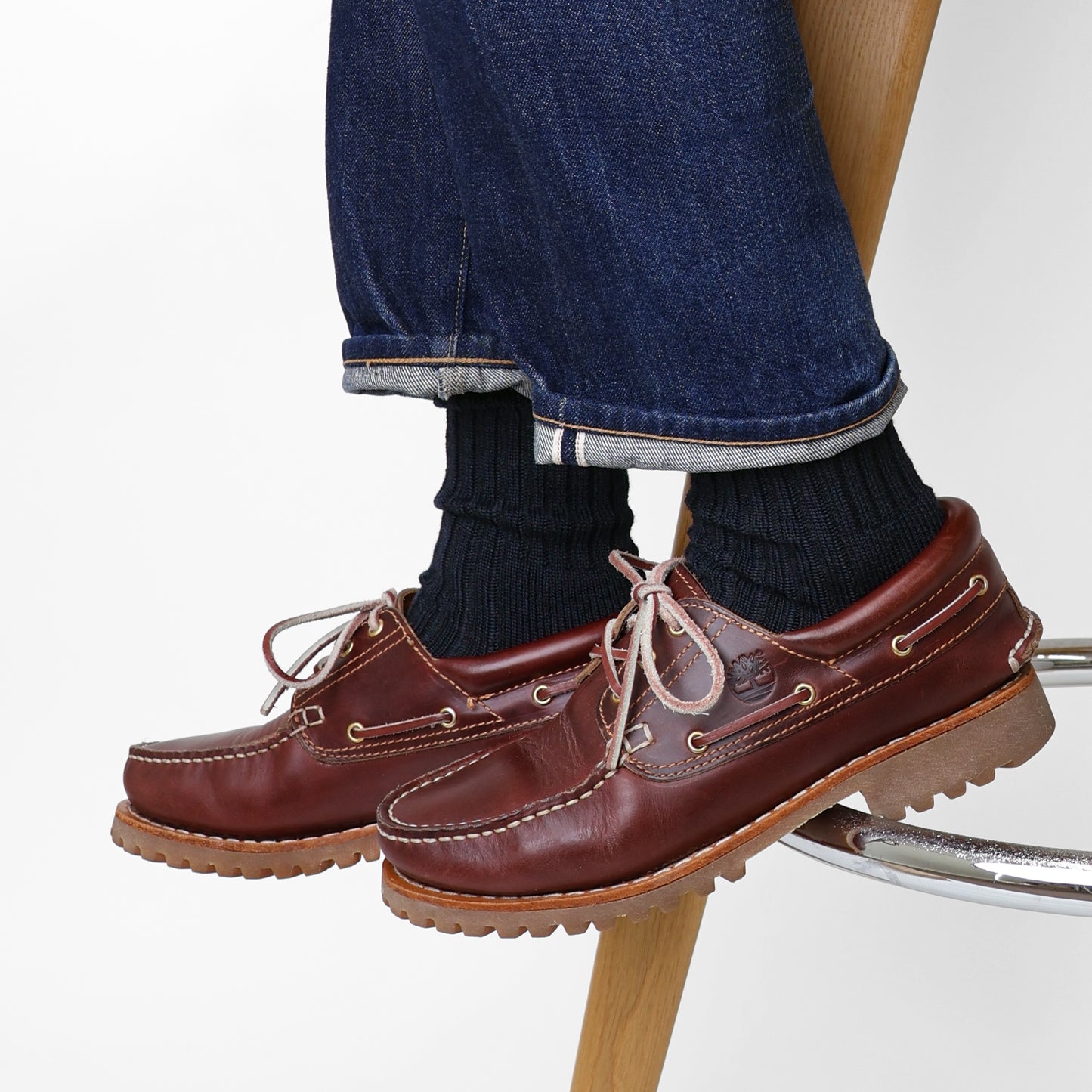 A.H×CHICSTOCKS  ウールリブソックス  全2色