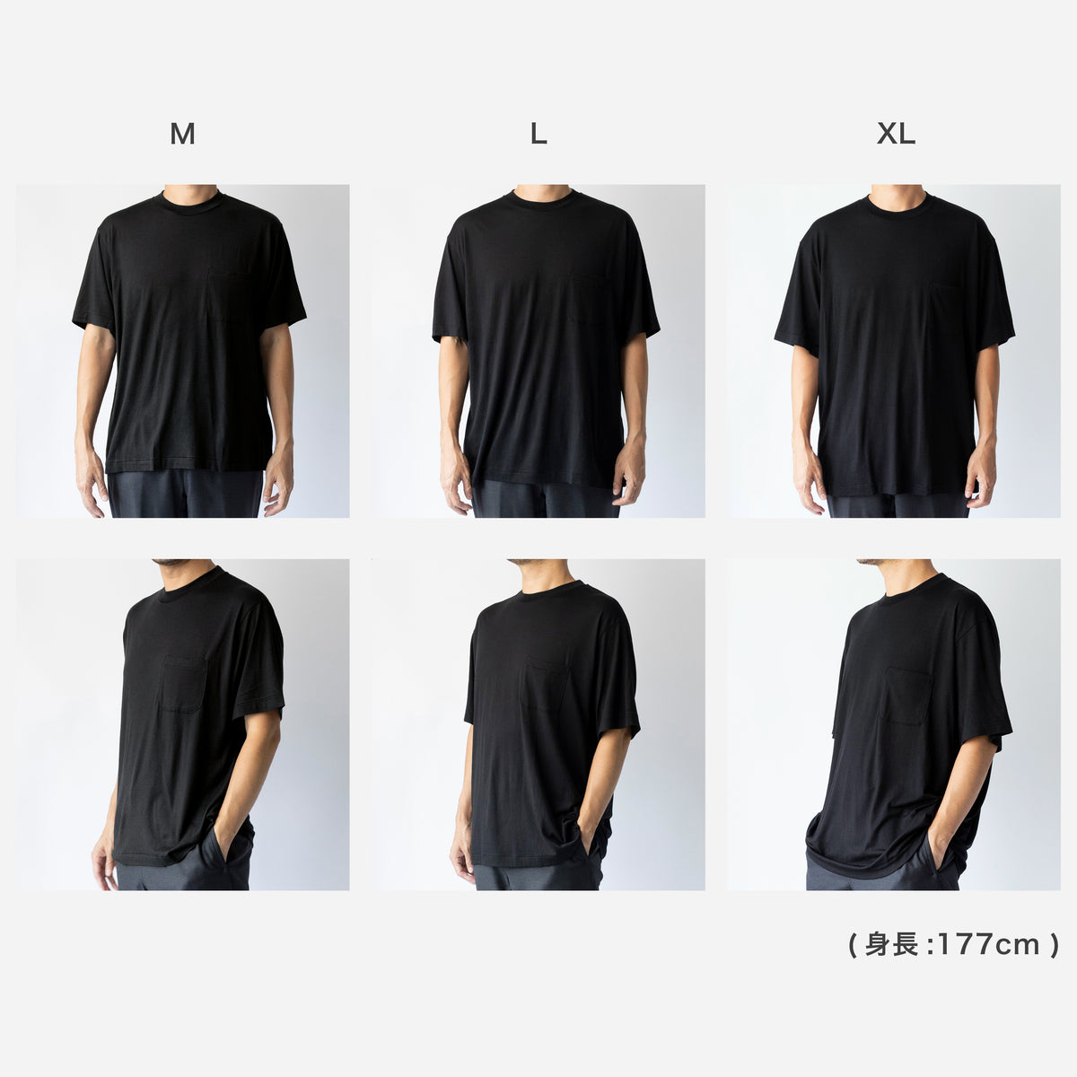 Ameriyas  メリノウール100%  クルーネック半袖Tシャツ  全2色