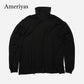 Ameriyas  メリノウール100%  タートルネック長袖Tシャツ  全2色