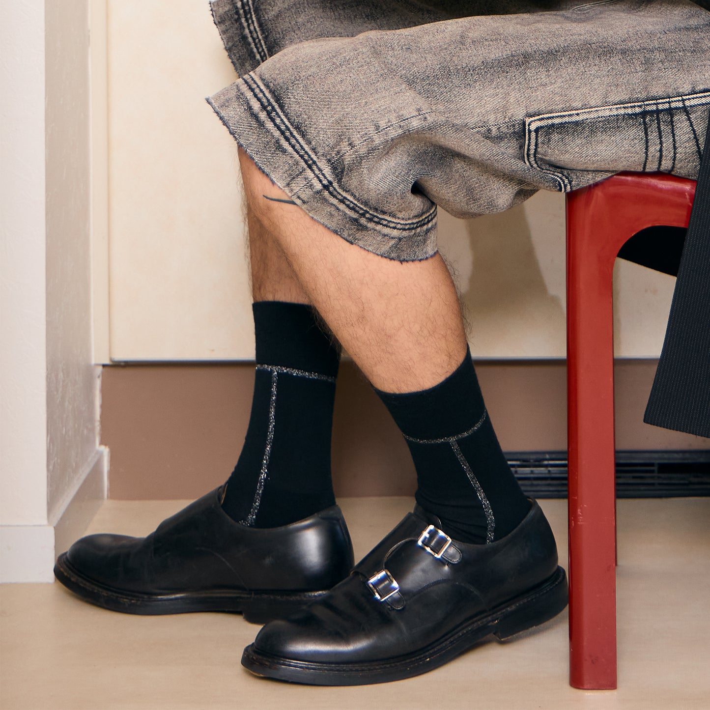 ライン ラメソックス  2足ギフトボックス(手提げ付き)  全3色