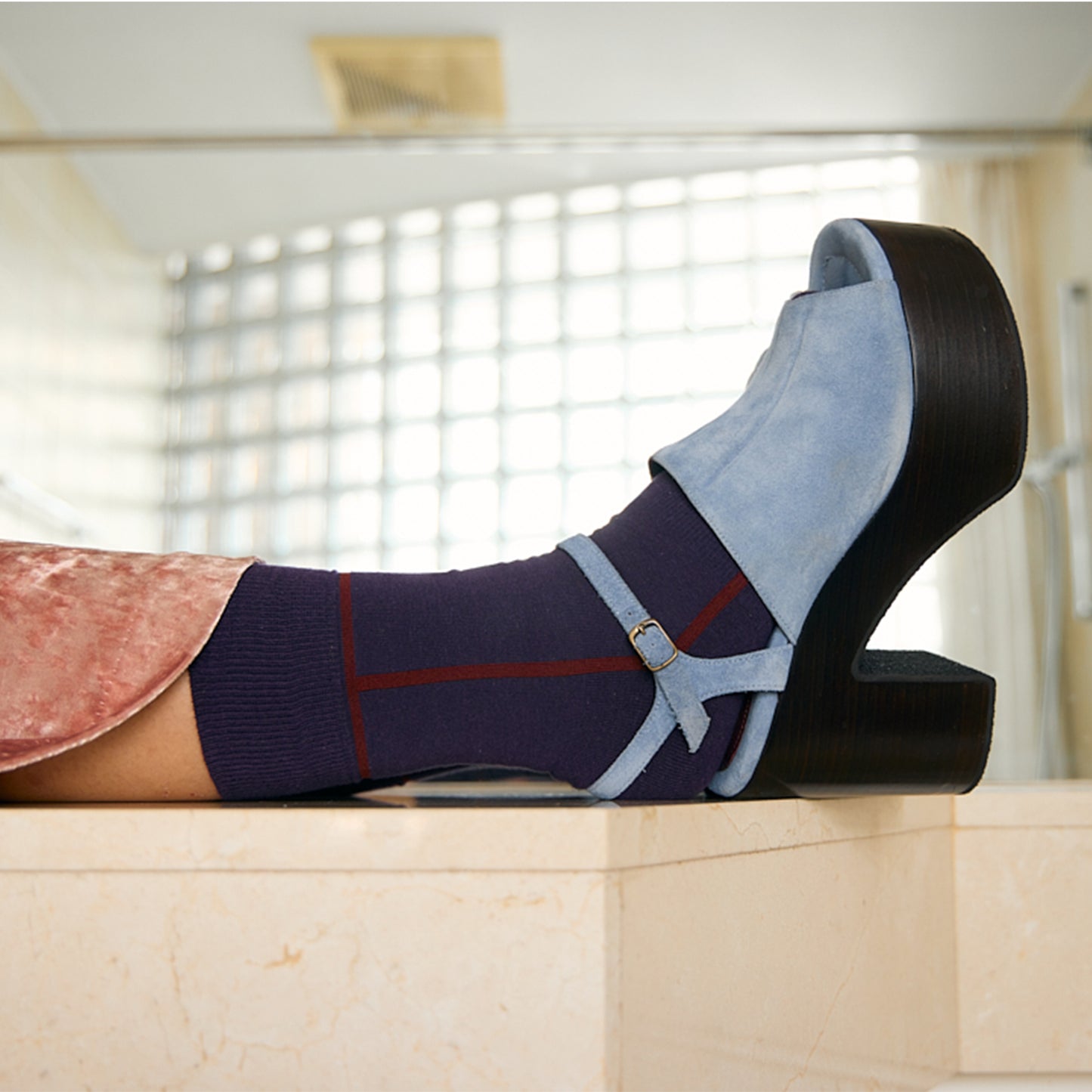 ラインソックス  3足ギフトボックス(手提げ付き)   全7色