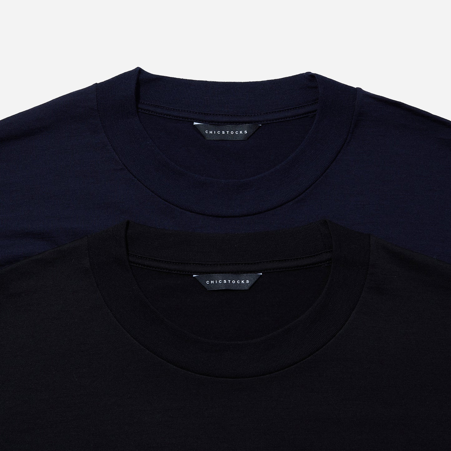 メリノウール100%  クルーネック長袖Tシャツ  全2色