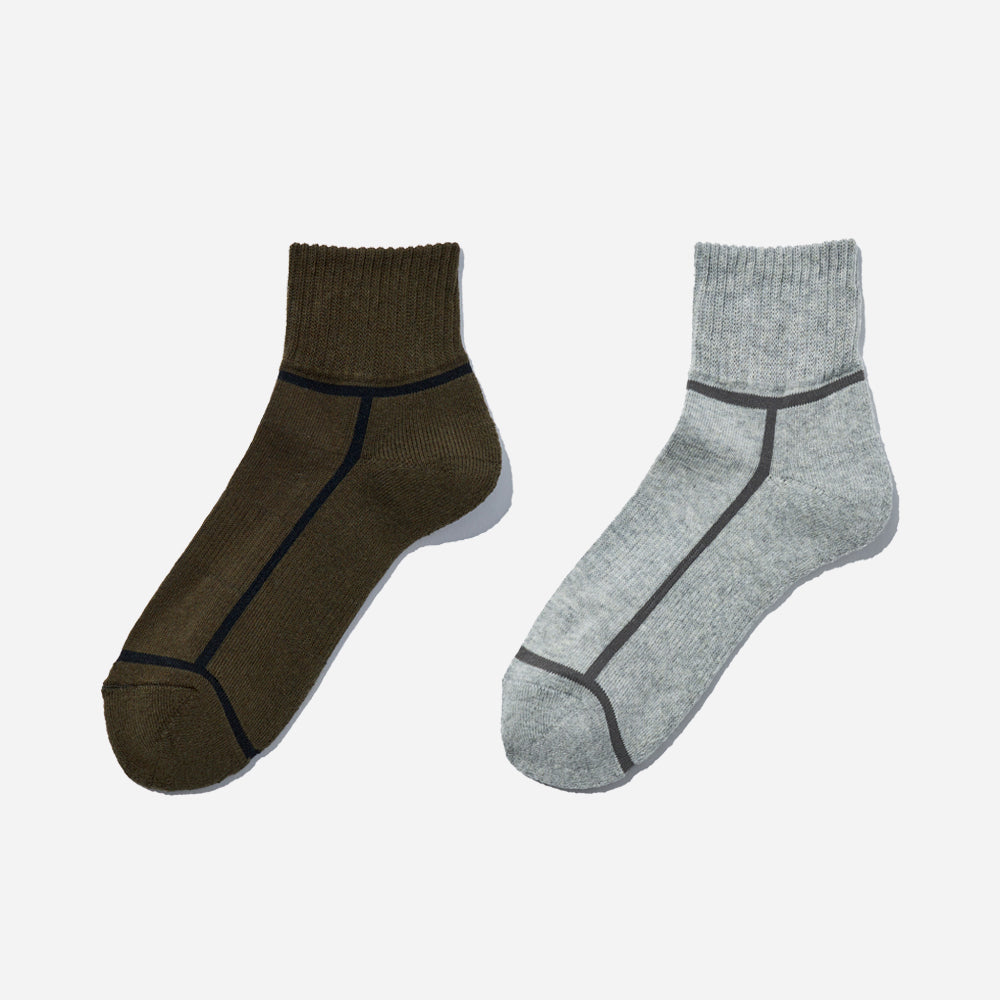 【父の日】  アンクルソックス  2足ギフトセット  全6色/24-26cm・26-28cm