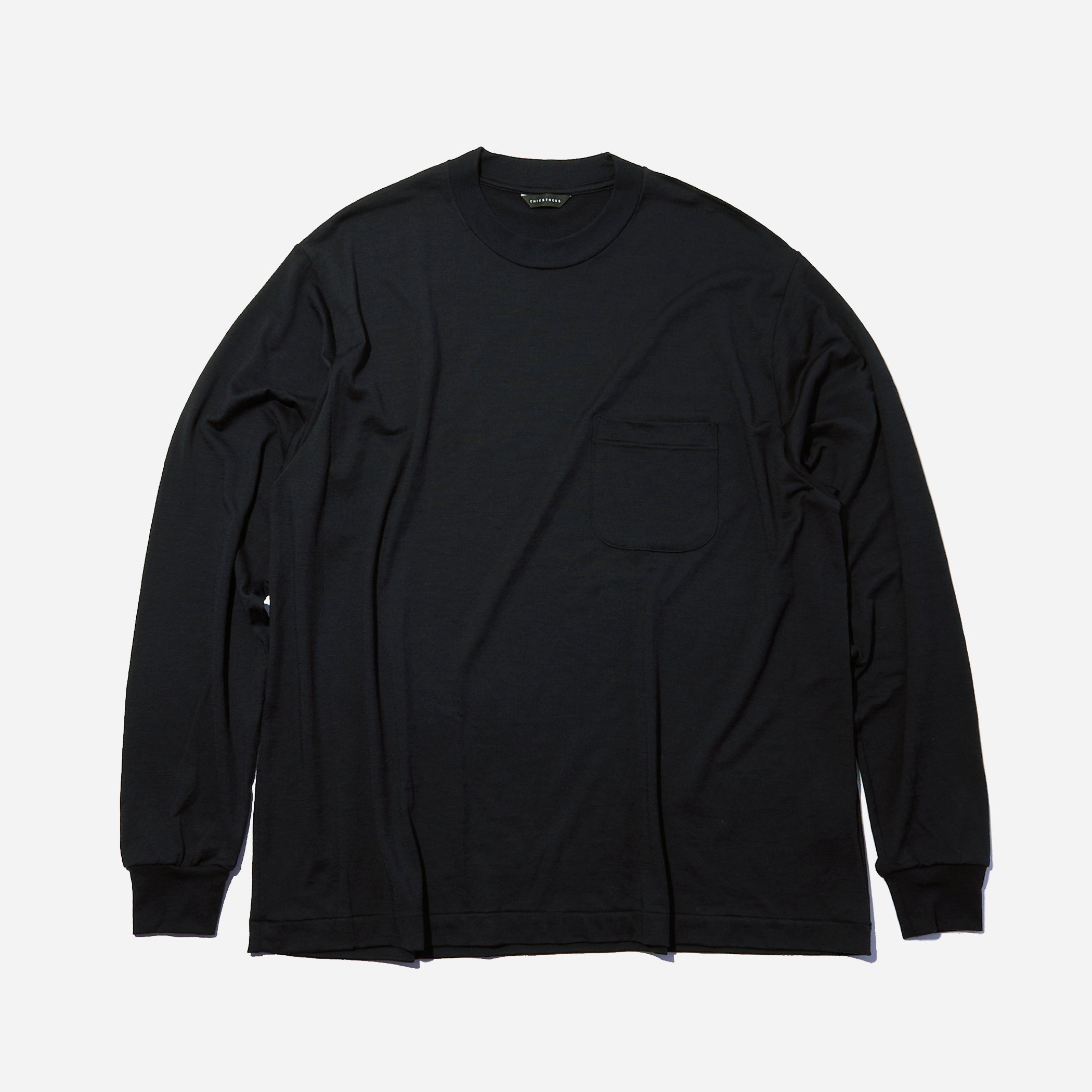 メリノウール100% クルーネック長袖Tシャツ 全2色 – CHICSTOCKS