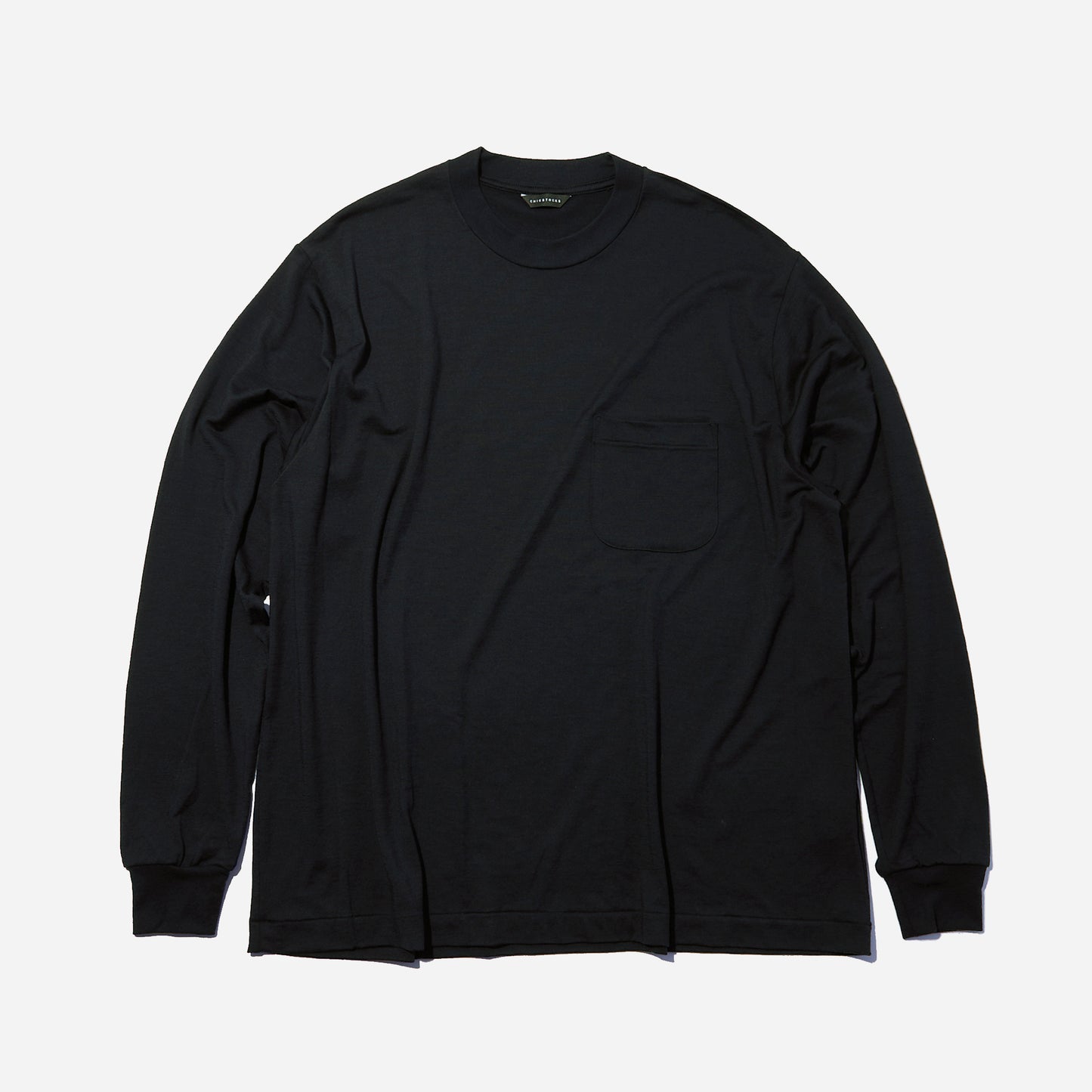 メリノウール100%  クルーネック長袖Tシャツ  全2色