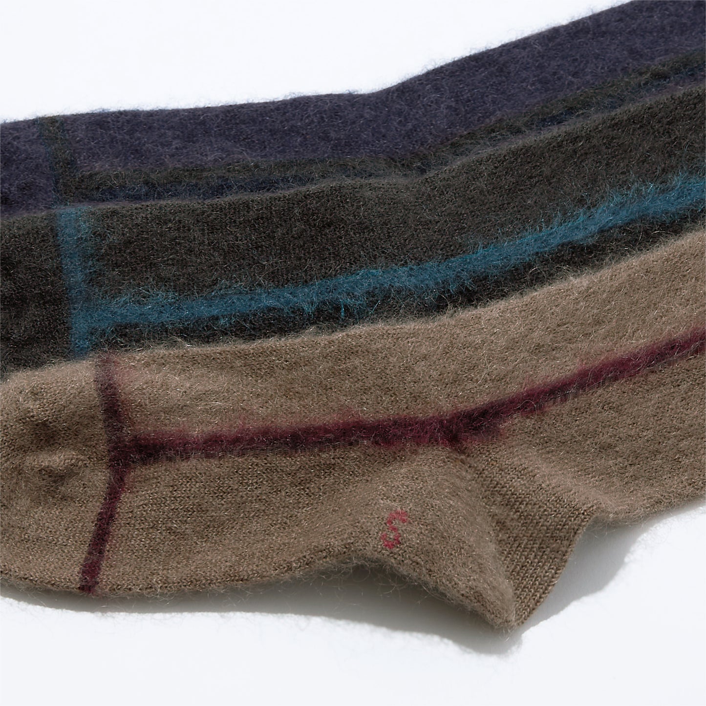 モヘヤラインソックス  全3色